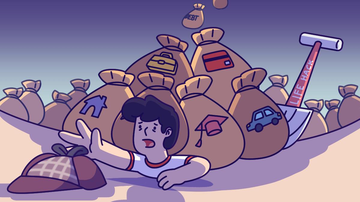 Trapped Under a Mountain of Debt? These 4 Lifehacks Will Dig You Out Fast