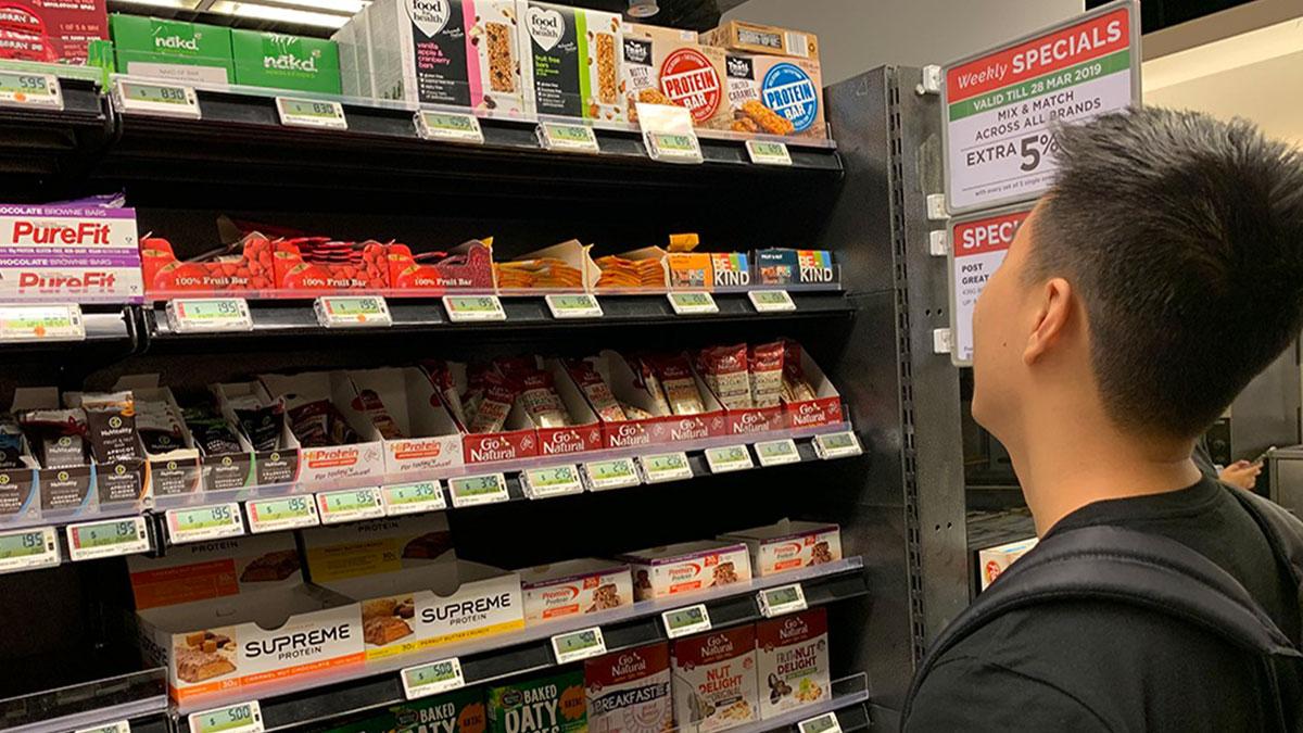 Following a Lazy Grocery Shopper