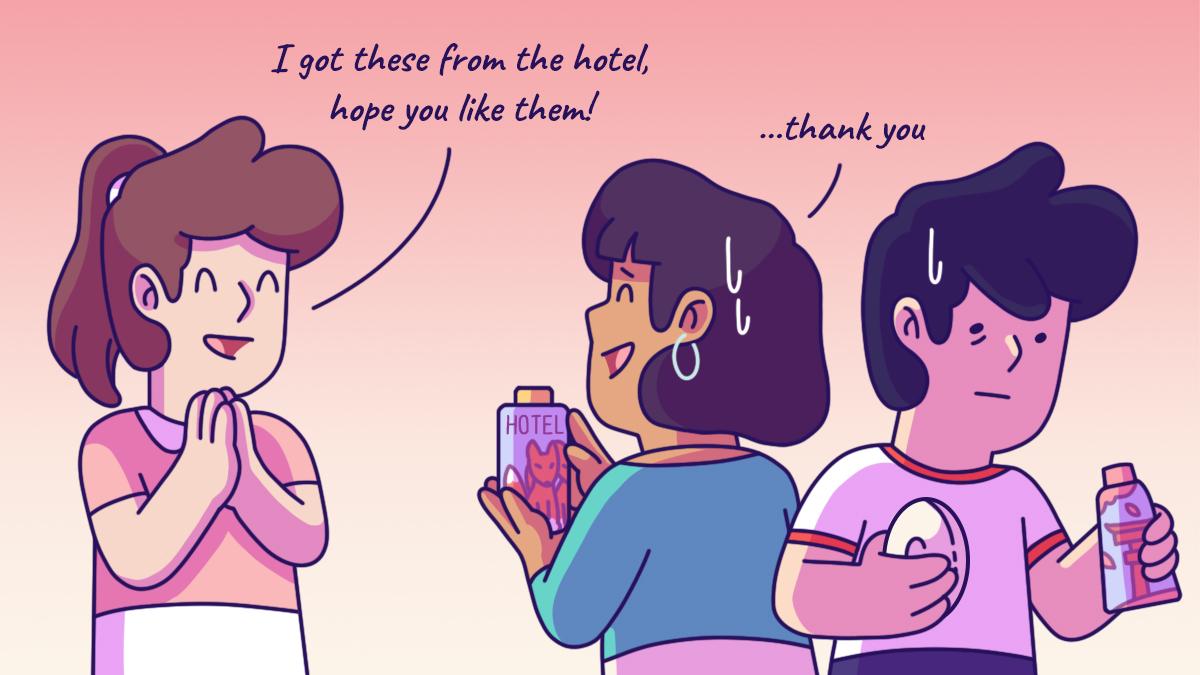 I Like Taking Free Hotel Amenities And Giving Them As Gifts To Friends And Family