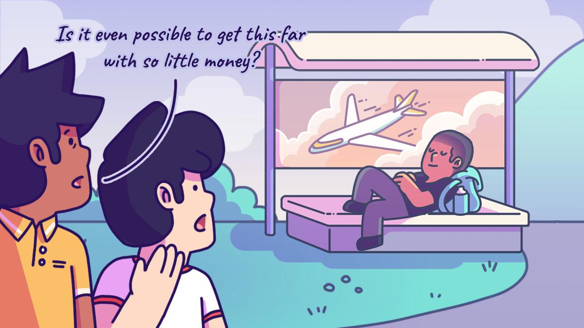 This Man Walked For Over 200km And Slept At Bus Stops To Bring Down His Travel Costs!